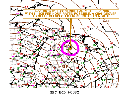 Mesoscale Discussion 82
