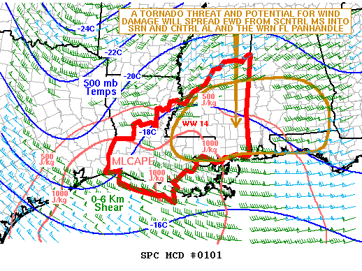 Mesoscale Discussion 101