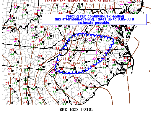 Mesoscale Discussion 103