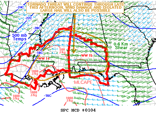 Mesoscale Discussion 104