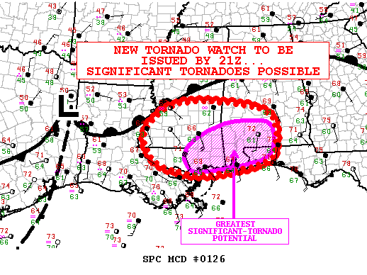 Mesoscale Discussion 126
