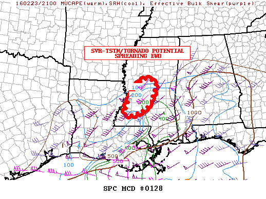 Mesoscale Discussion 128