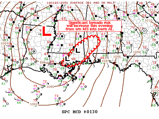 Mesoscale Discussion 130