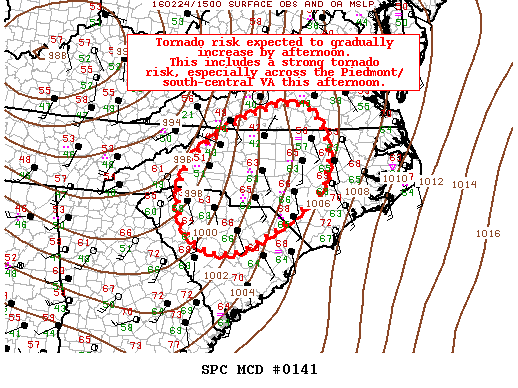 Mesoscale Discussion 141