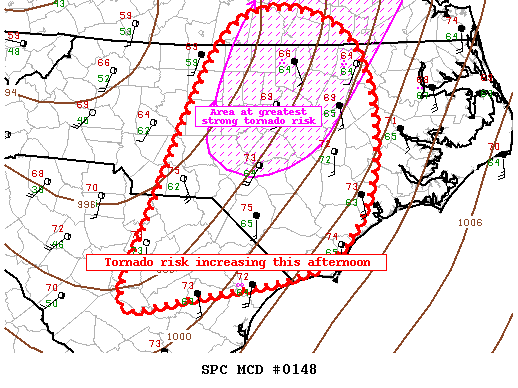 Mesoscale Discussion 148