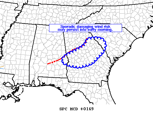 Mesoscale Discussion 169