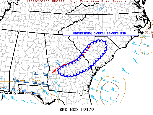 Mesoscale Discussion 170