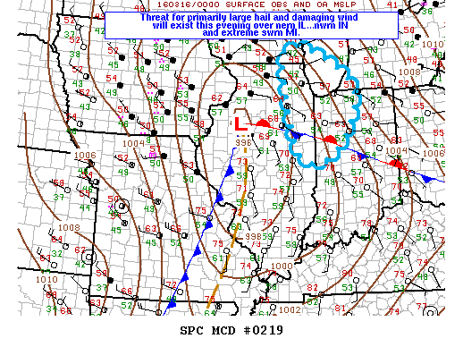 Mesoscale Discussion 219