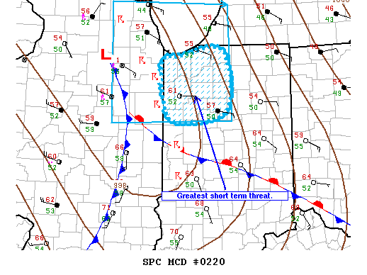 Mesoscale Discussion 220