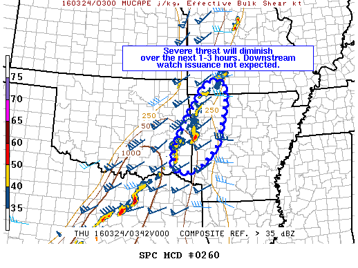 Mesoscale Discussion 260