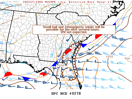 Mesoscale Discussion 278