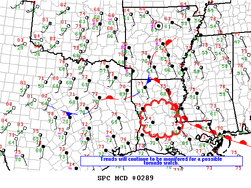 Mesoscale Discussion 289
