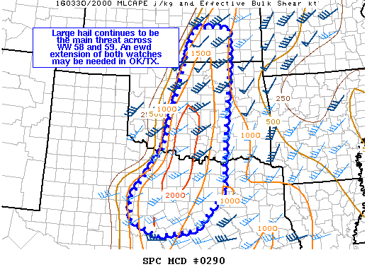 Mesoscale Discussion 290