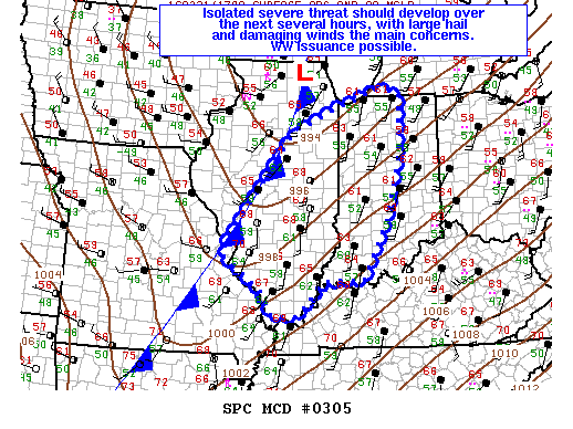 Mesoscale Discussion 305