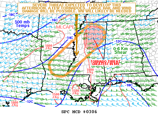 Mesoscale Discussion 306