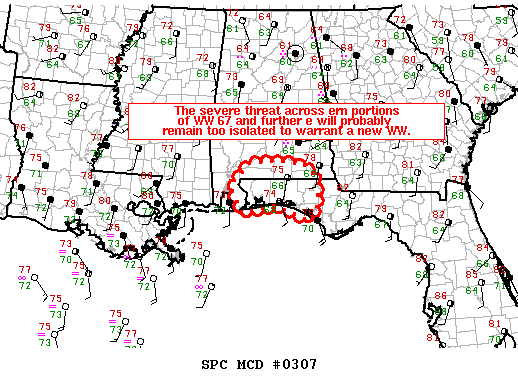 Mesoscale Discussion 307