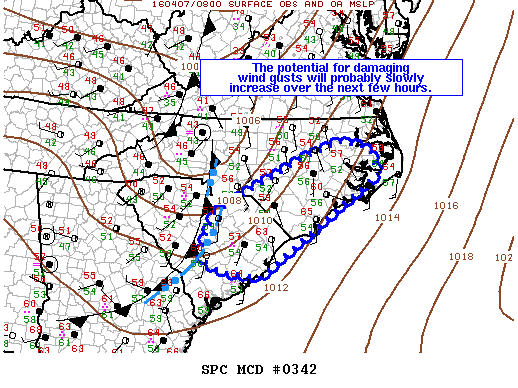 Mesoscale Discussion 342