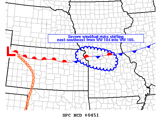 Mesoscale Discussion 451