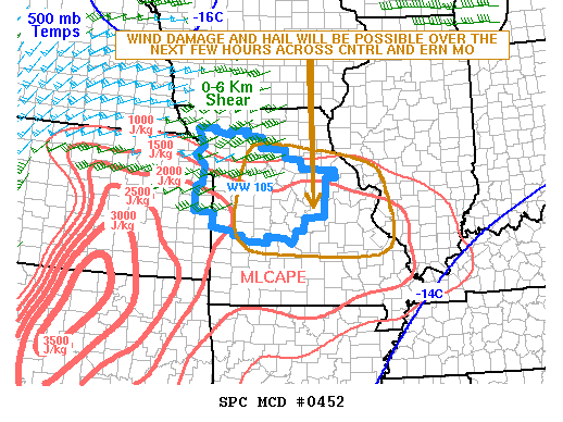 Mesoscale Discussion 452
