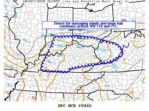 Mesoscale Discussion 466