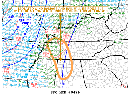 Mesoscale Discussion 476
