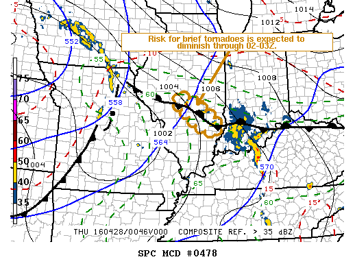Mesoscale Discussion 478