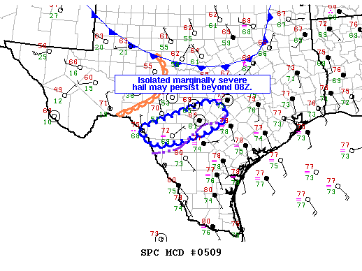 Mesoscale Discussion 509