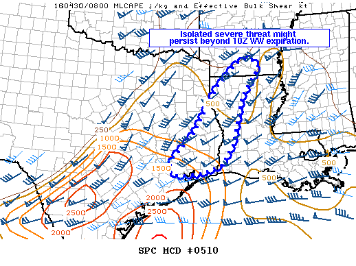 Mesoscale Discussion 510