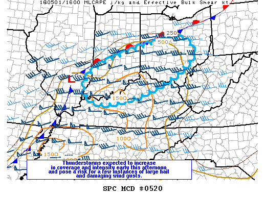 Mesoscale Discussion 520