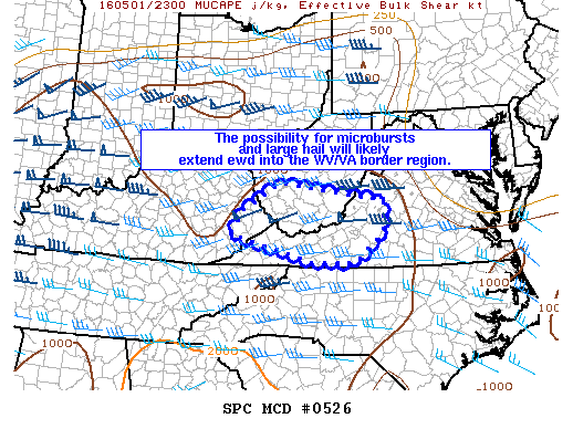 Mesoscale Discussion 526