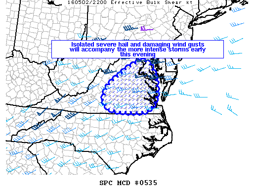 Mesoscale Discussion 535