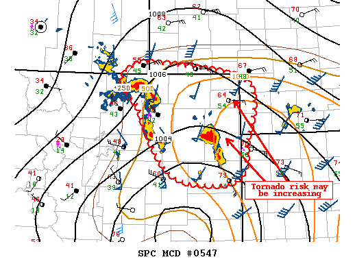 Mesoscale Discussion 547