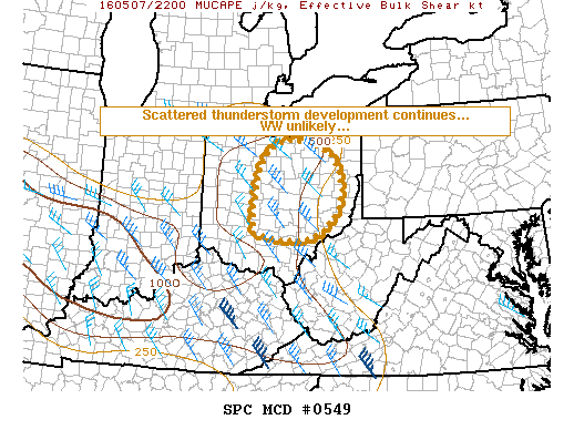 Mesoscale Discussion 549