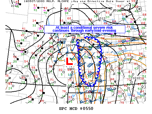 Mesoscale Discussion 550