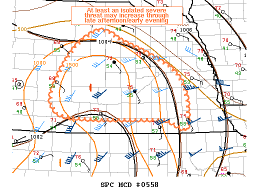 Mesoscale Discussion 558