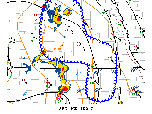 Mesoscale Discussion 562