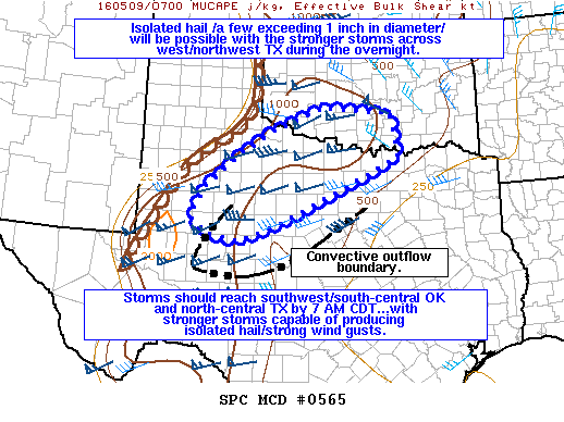 Mesoscale Discussion 565