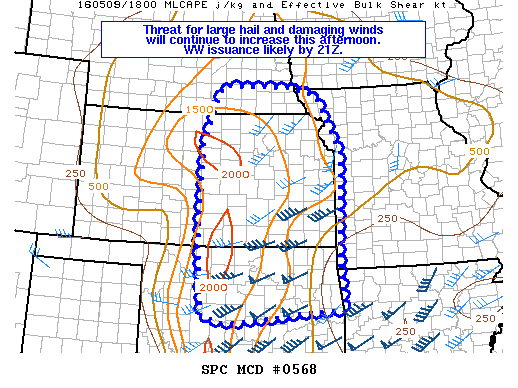 Mesoscale Discussion 568