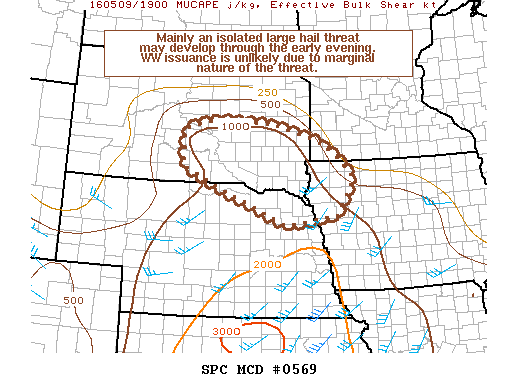 Mesoscale Discussion 569