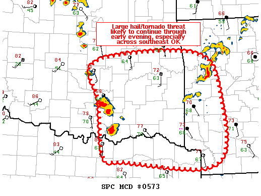 Mesoscale Discussion 573
