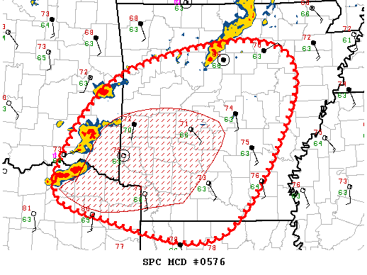Mesoscale Discussion 576