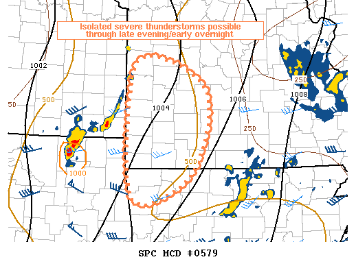 Mesoscale Discussion 579