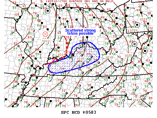 Mesoscale Discussion 583