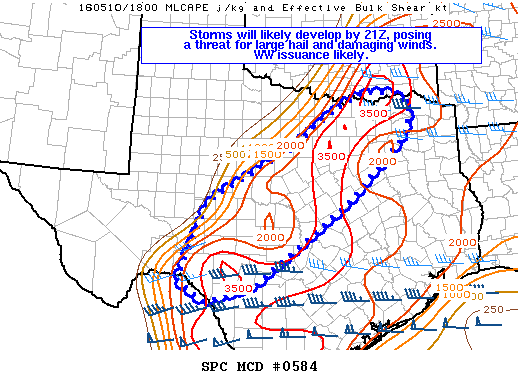 Mesoscale Discussion 584