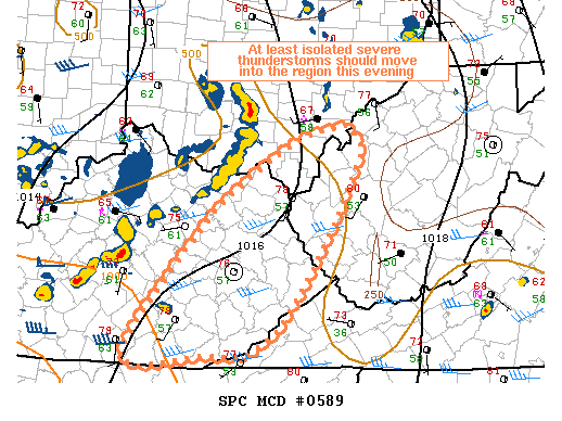 Mesoscale Discussion 589