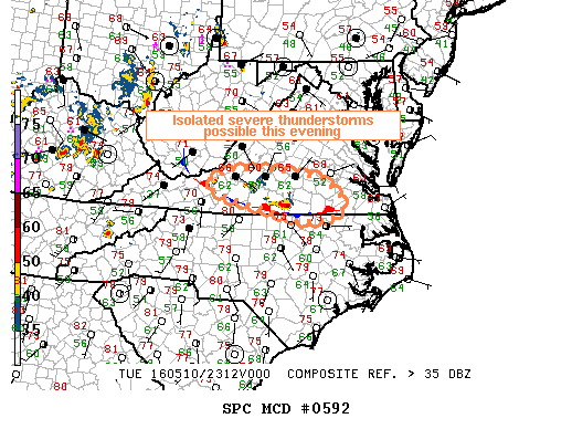Mesoscale Discussion 592