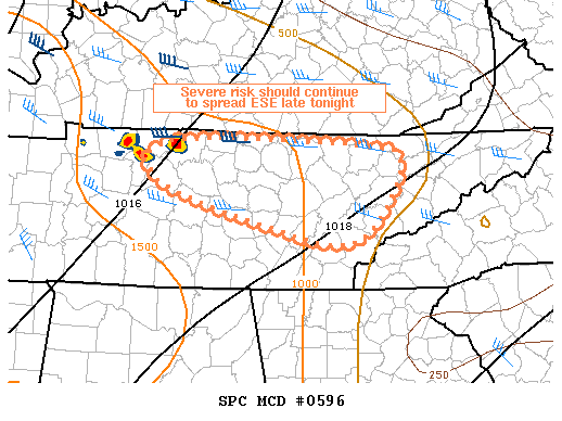 Mesoscale Discussion 596