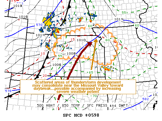 Mesoscale Discussion 598