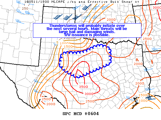 Mesoscale Discussion 604
