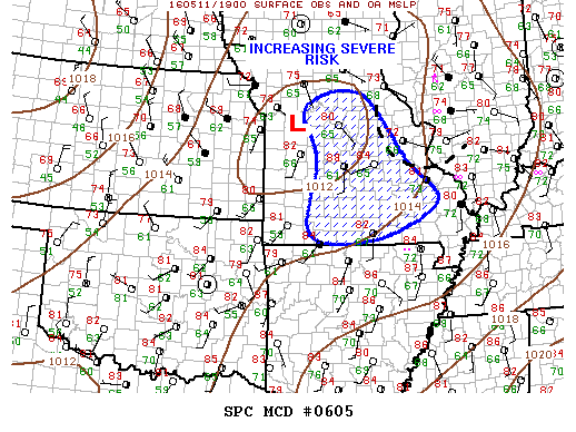 Mesoscale Discussion 605